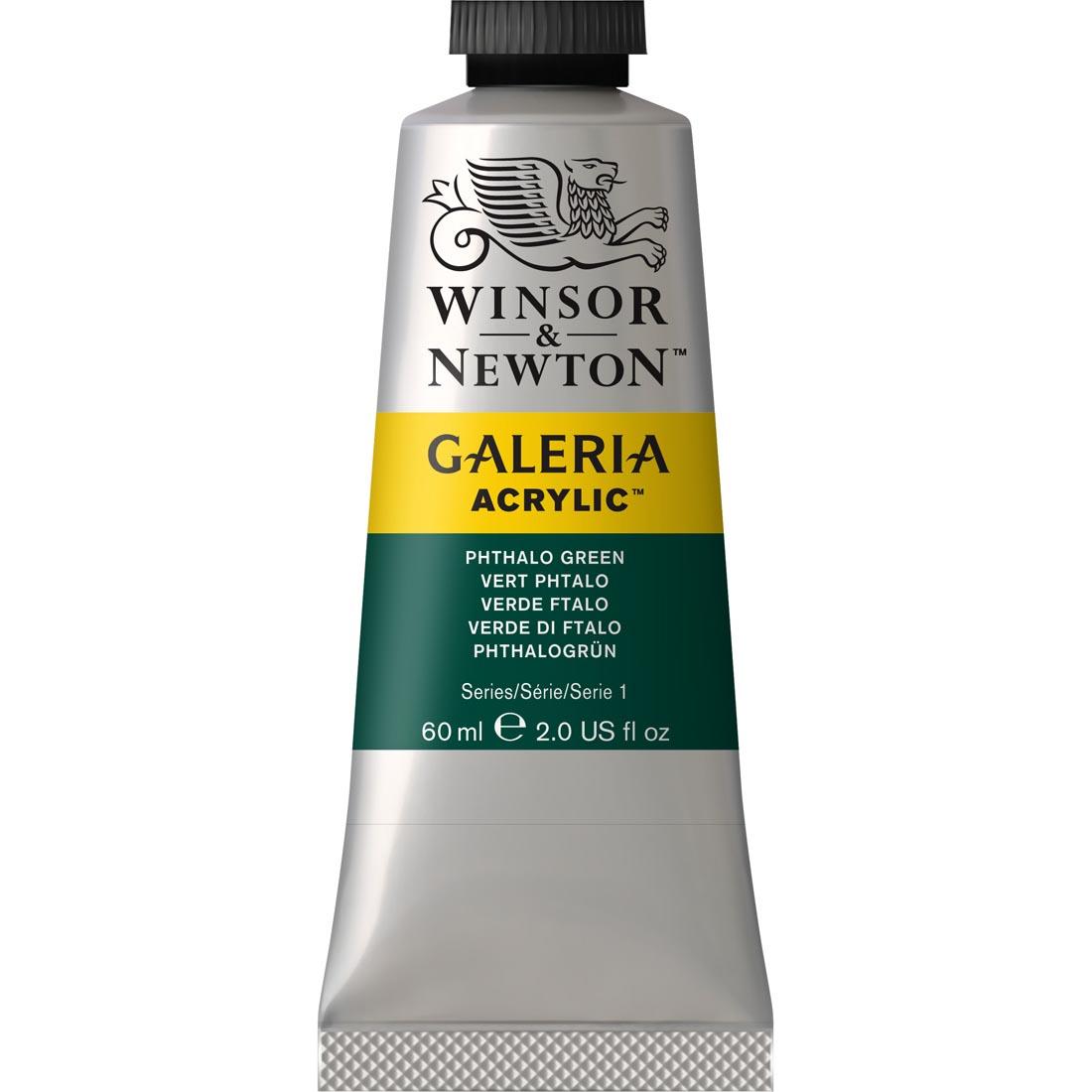 Tube of Phthalo Green Winsor & Newton Galeria Acrylic