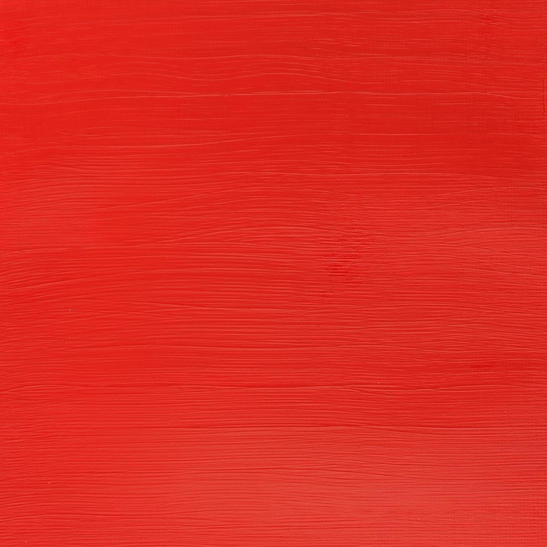 Paint Swatch of Vermilion Hue Winsor and Newton Galeria Acrylic