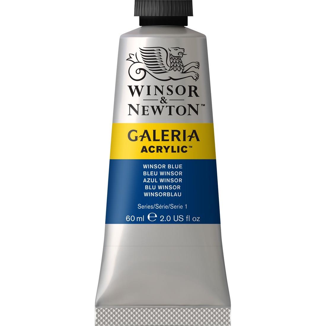 Tube of Winsor Blue Winsor & Newton Galeria Acrylic