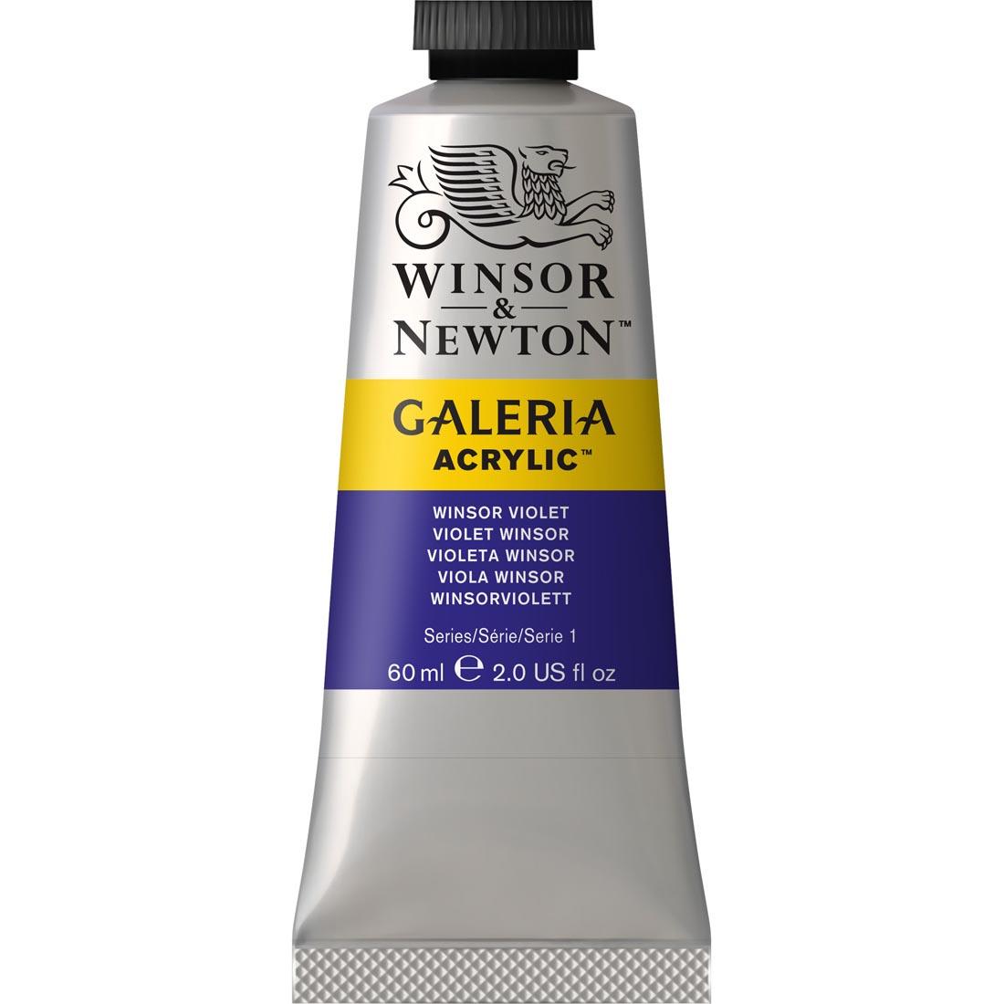 Tube of Winsor Violet Winsor & Newton Galeria Acrylic