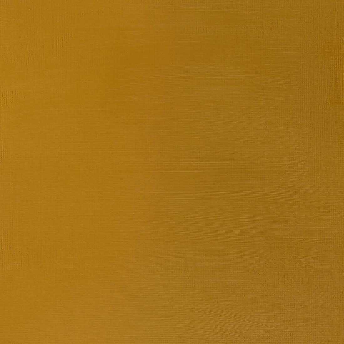 Paint Swatch of Yellow Ochre Winsor and Newton Galeria Acrylic