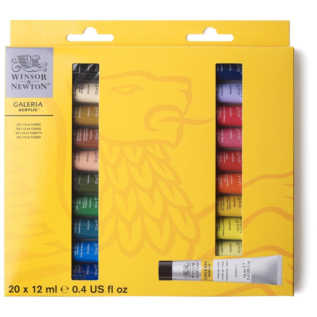 Winsor & Newton Galeria Acrylics 20-Tube Set