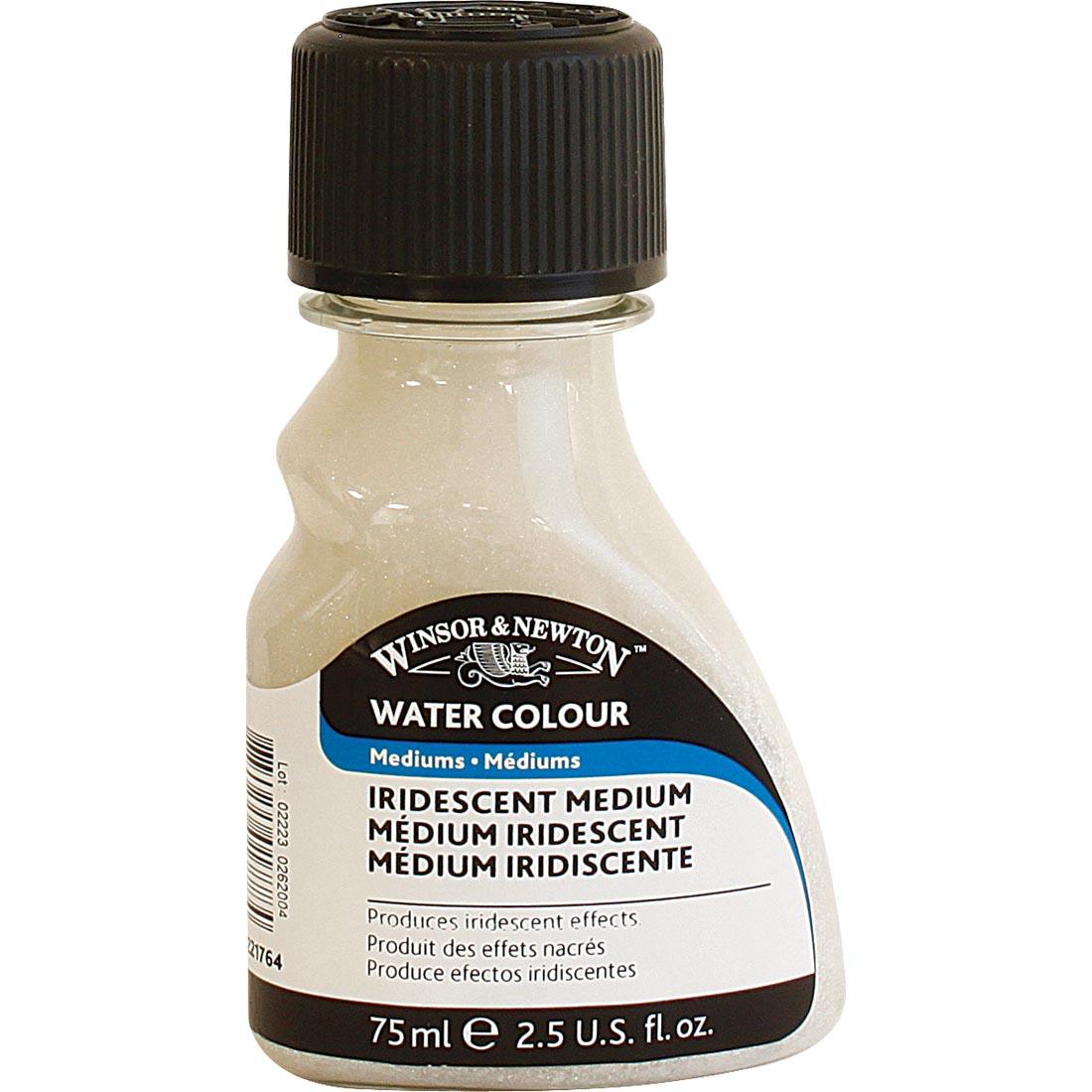 bottle of Winsor & Newton watercolor Iridescent Medium