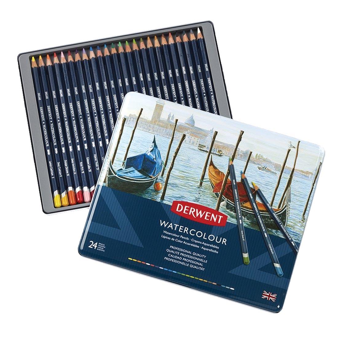 Derwent Watercolour Pencils 24-Color Set