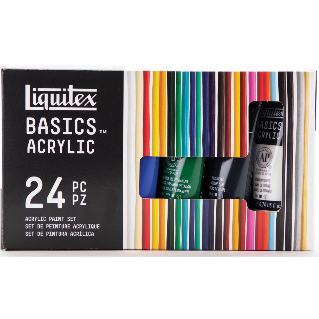 Liquitex Basics Acrylics 24-Color Set