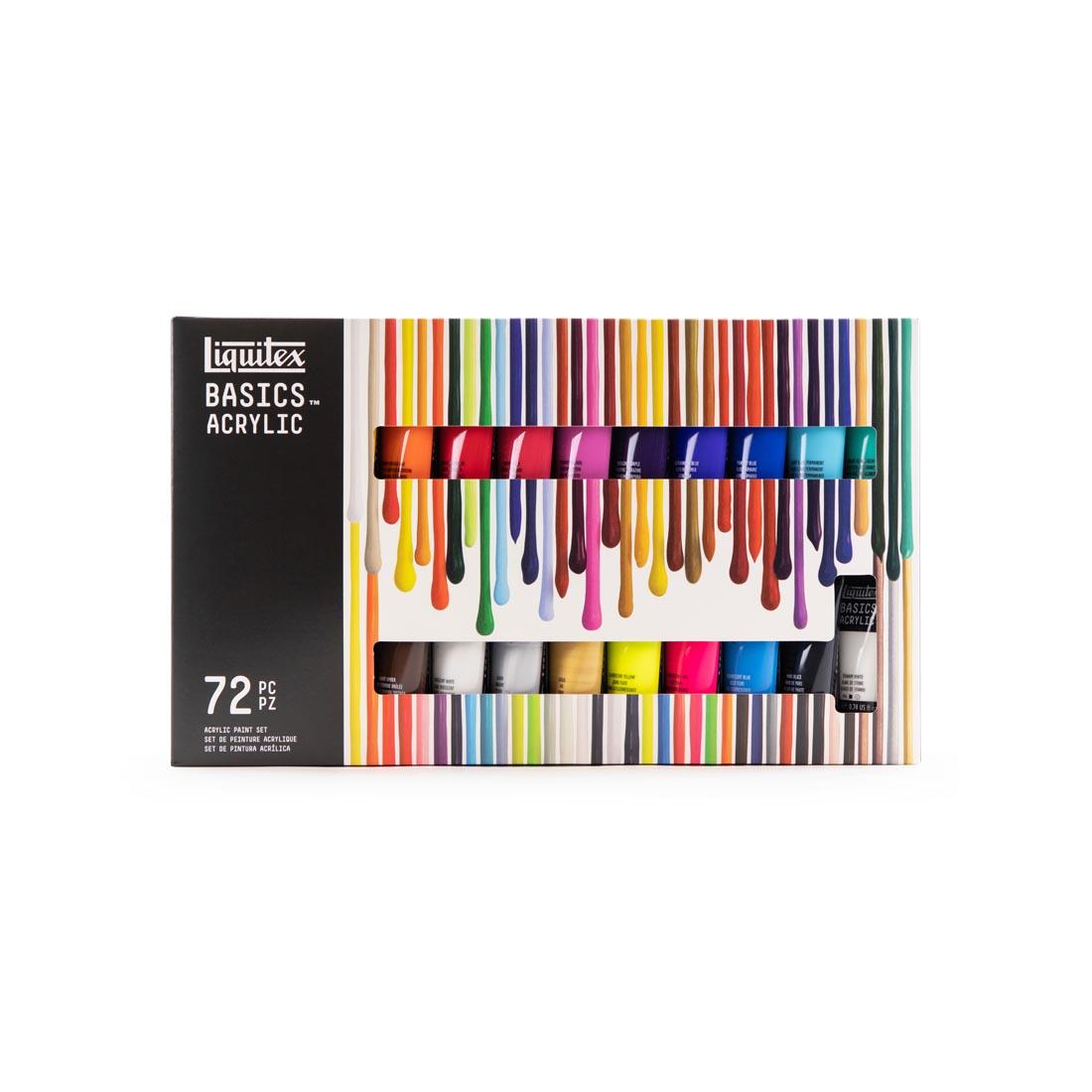 box of Liquitex Basics Acrylics 72-Color Set