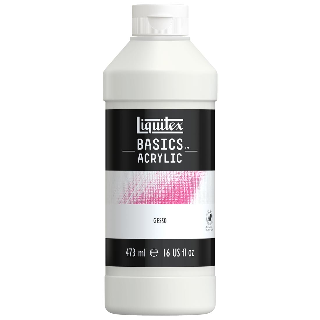 bottle of Liquitex Basics Gesso Pint