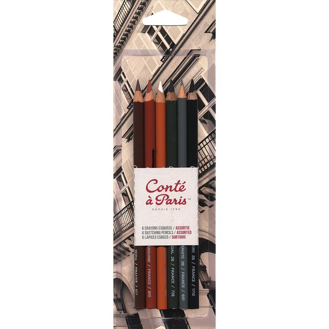 Conte Sketching Pencils 6-color set