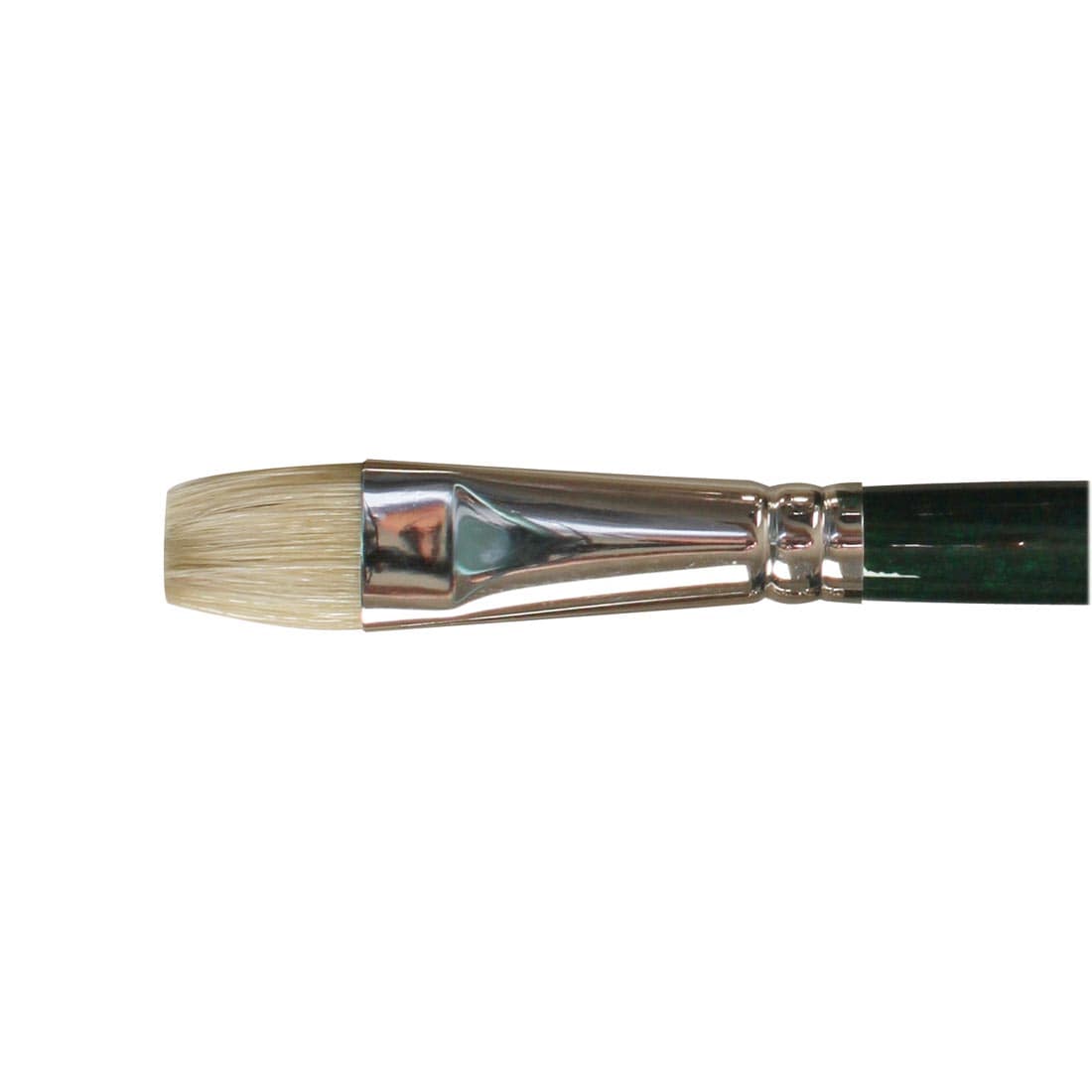 close up of brush head of Winsor & Newton Winton Bristle Brush Bright Size 10