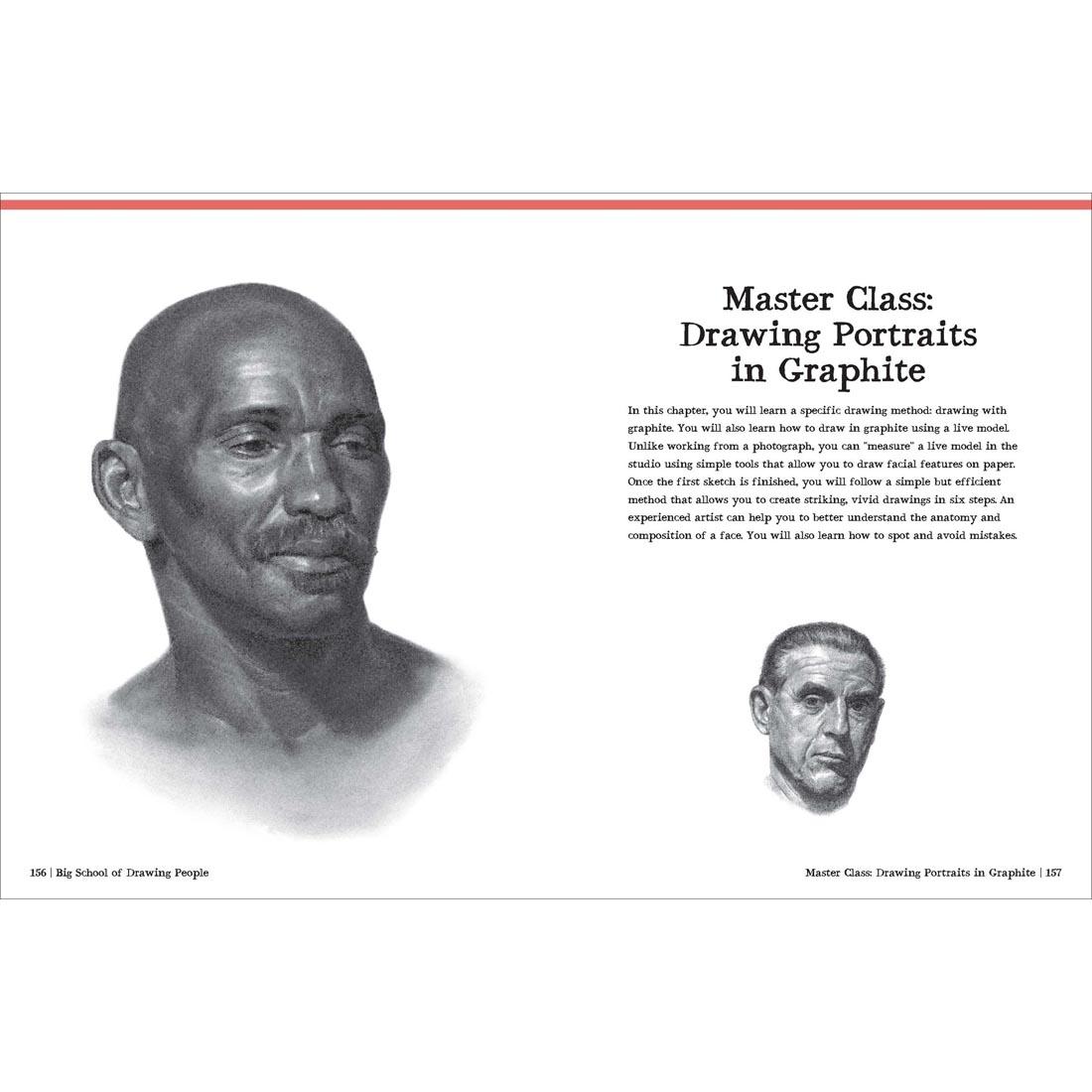 2 pages from the Big School of Drawing People Book