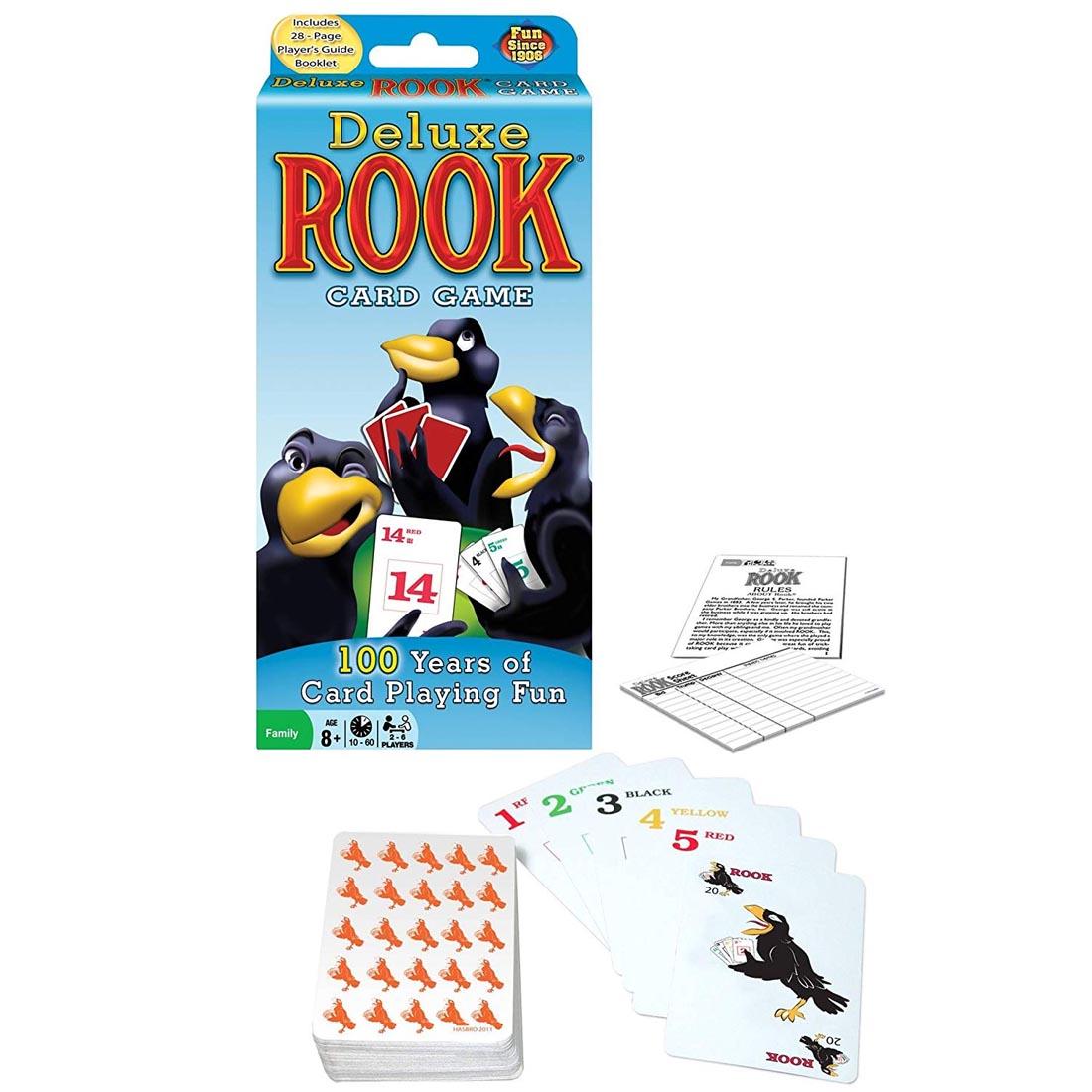 box and cards of Deluxe Rook Card Game