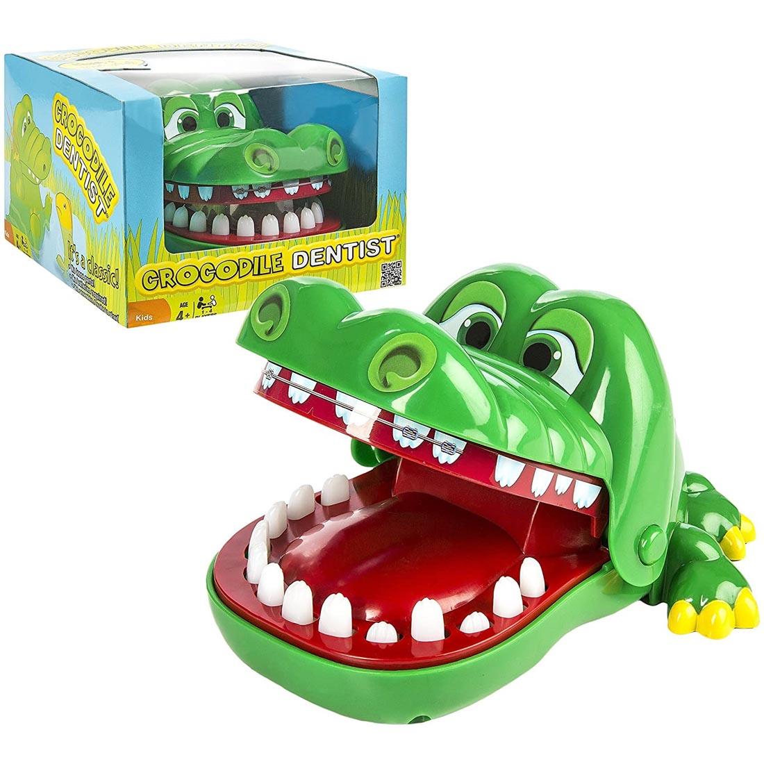 Box and contents of Crocodile Dentist Game