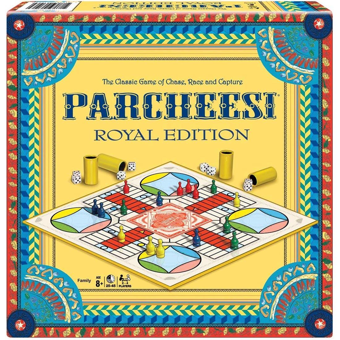 Parcheesi Board Dice Game Royal Edition 8 2-4 Players