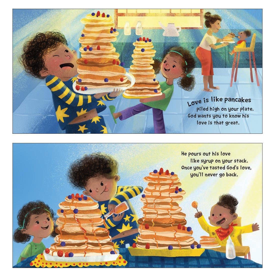sample pages from God's Love Is Like Sunshine Board Book