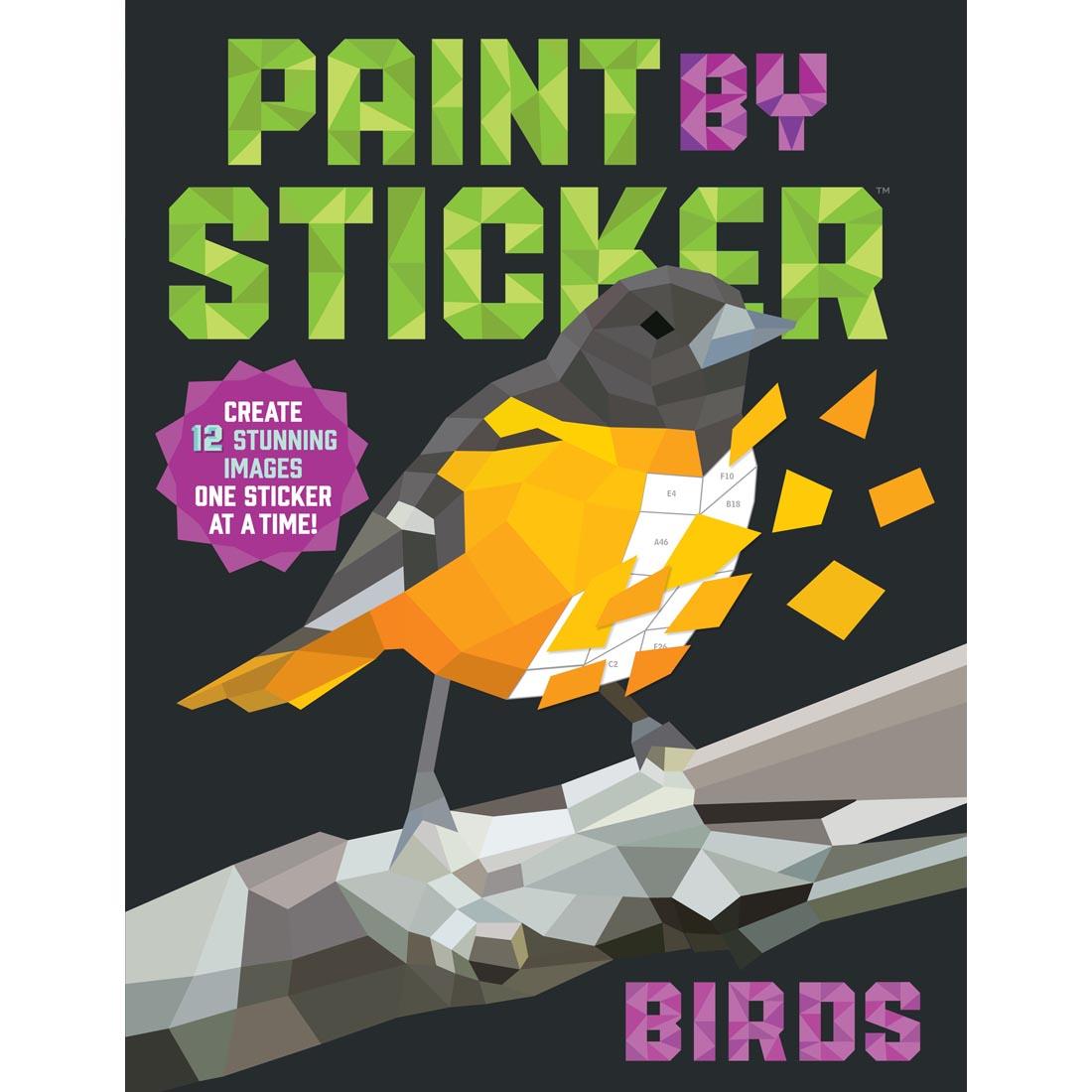 front cover of Birds Paint By Sticker book