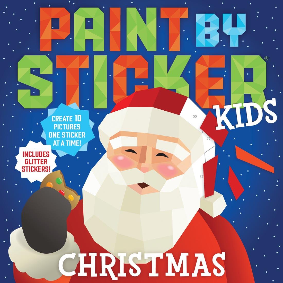 front cover of Christmas Paint by Sticker Kids book