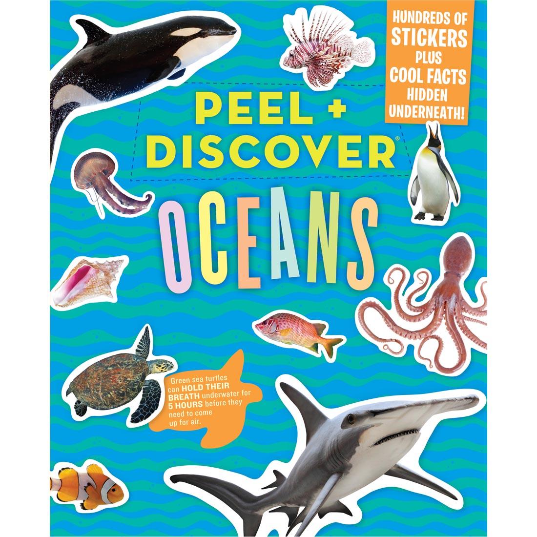 front cover of Peel + Discover Sticker Book: Oceans