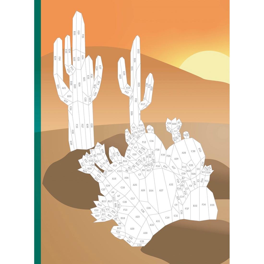 sample page from the book Plants And Flowers Paint By Sticker