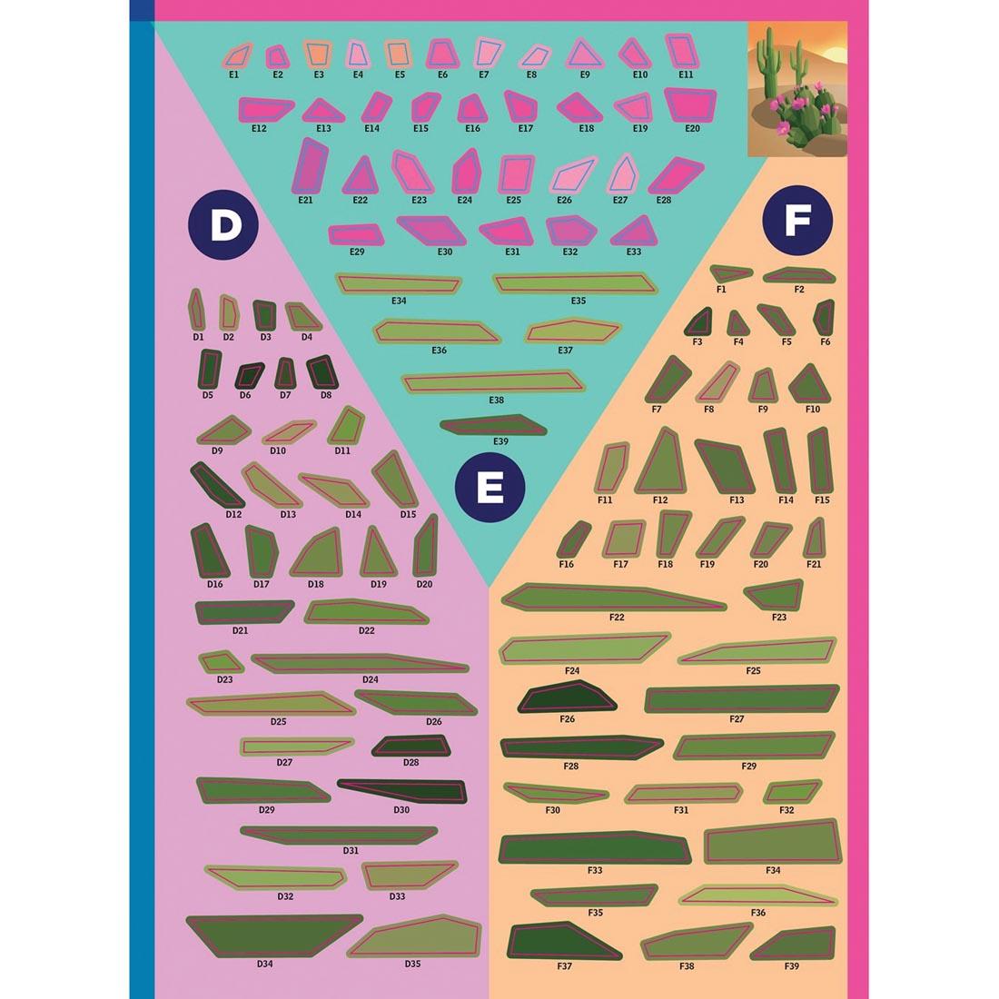 sample page from the book Plants And Flowers Paint By Sticker