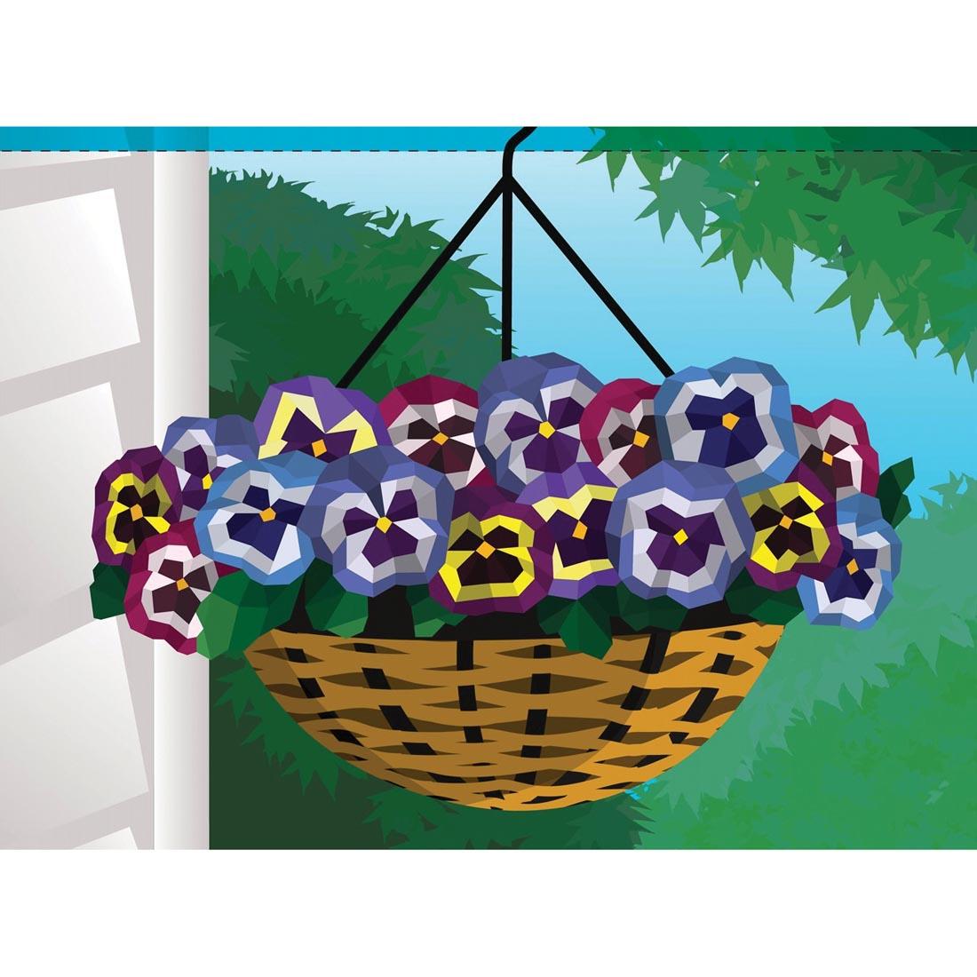 sample page from the book Plants And Flowers Paint By Sticker