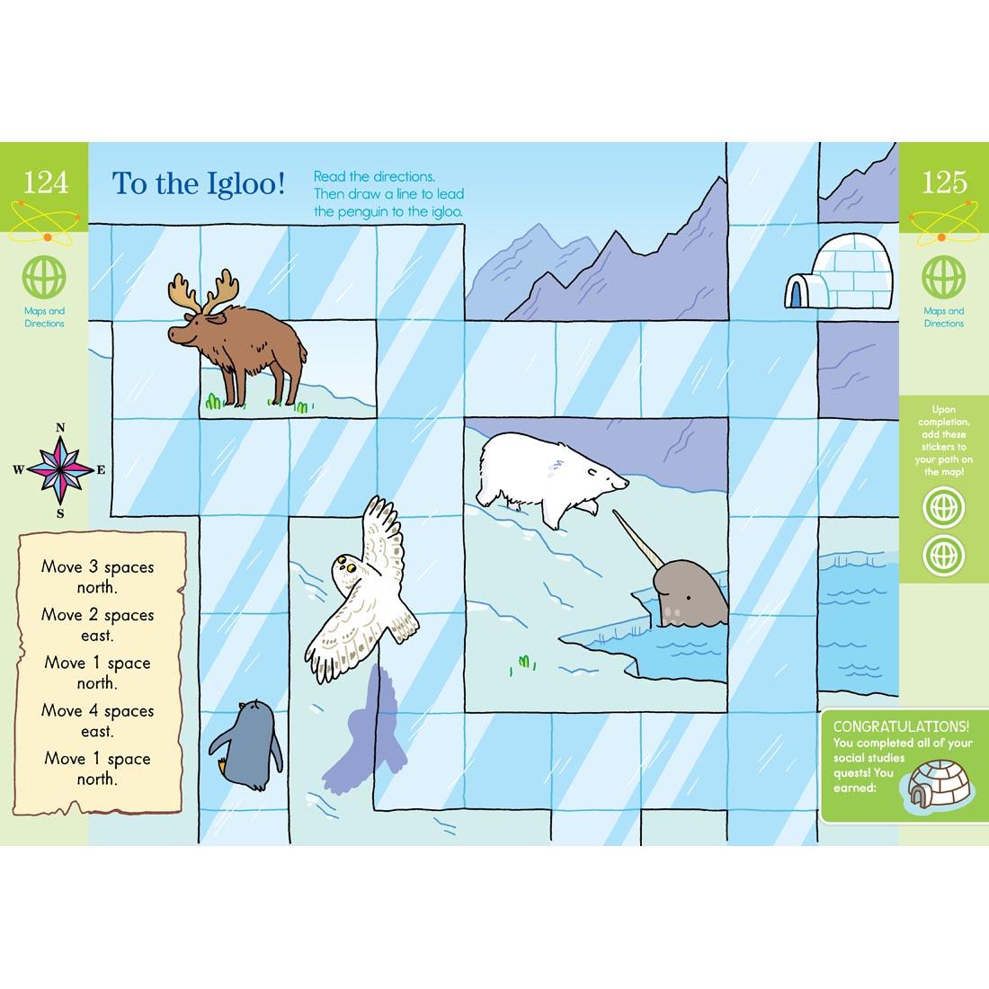 sample pages from Summer Brain Quest Workbook for kids between kindergarten and 1st grade