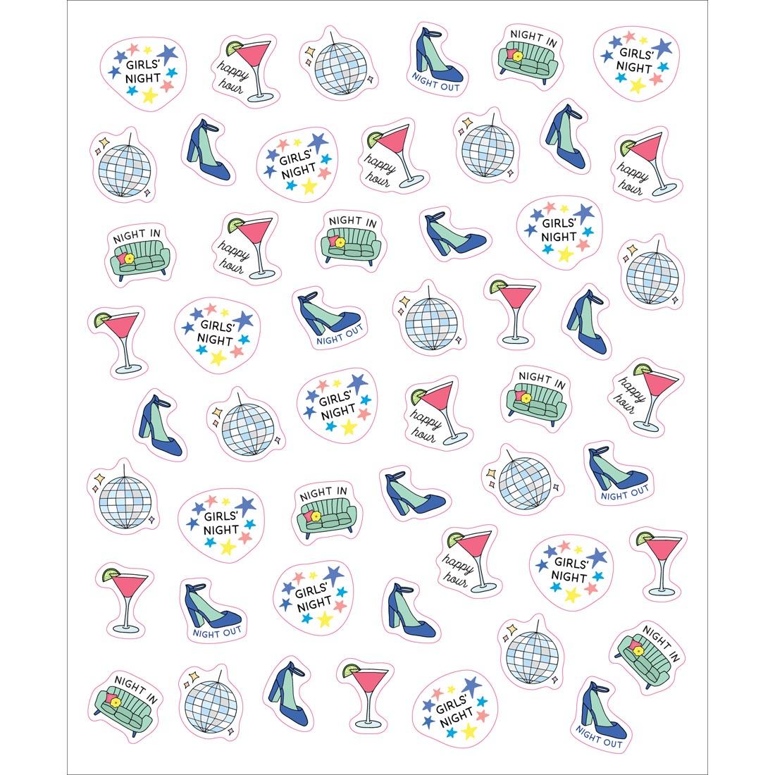 sample sticker page from So Many Planner Stickers By Pipsticks and Workman