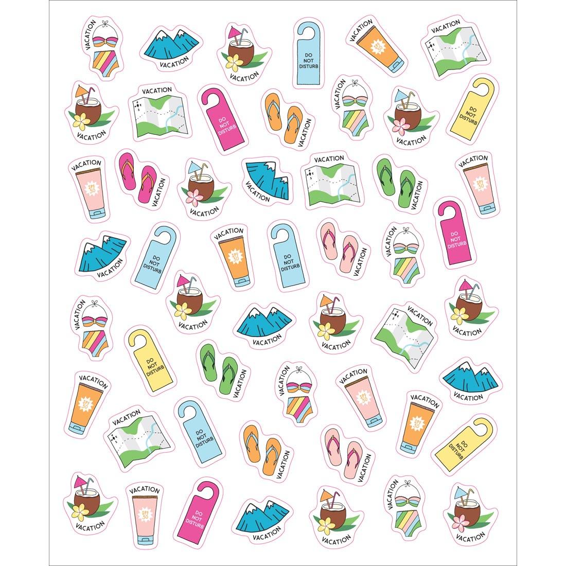 sample sticker page from So Many Planner Stickers By Pipsticks and Workman