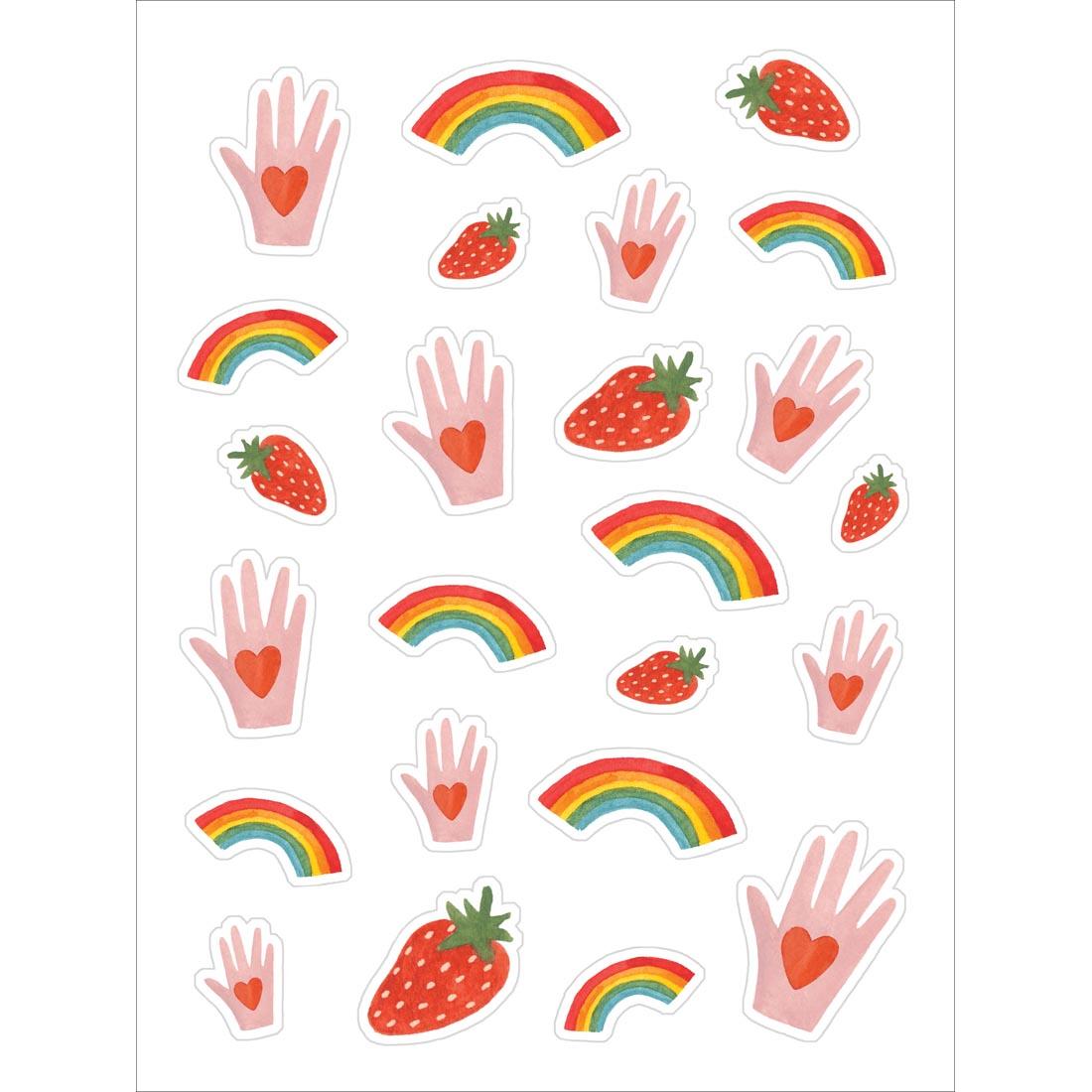 sample sticker page from All Good Things Are Wild And Free Sticker Book