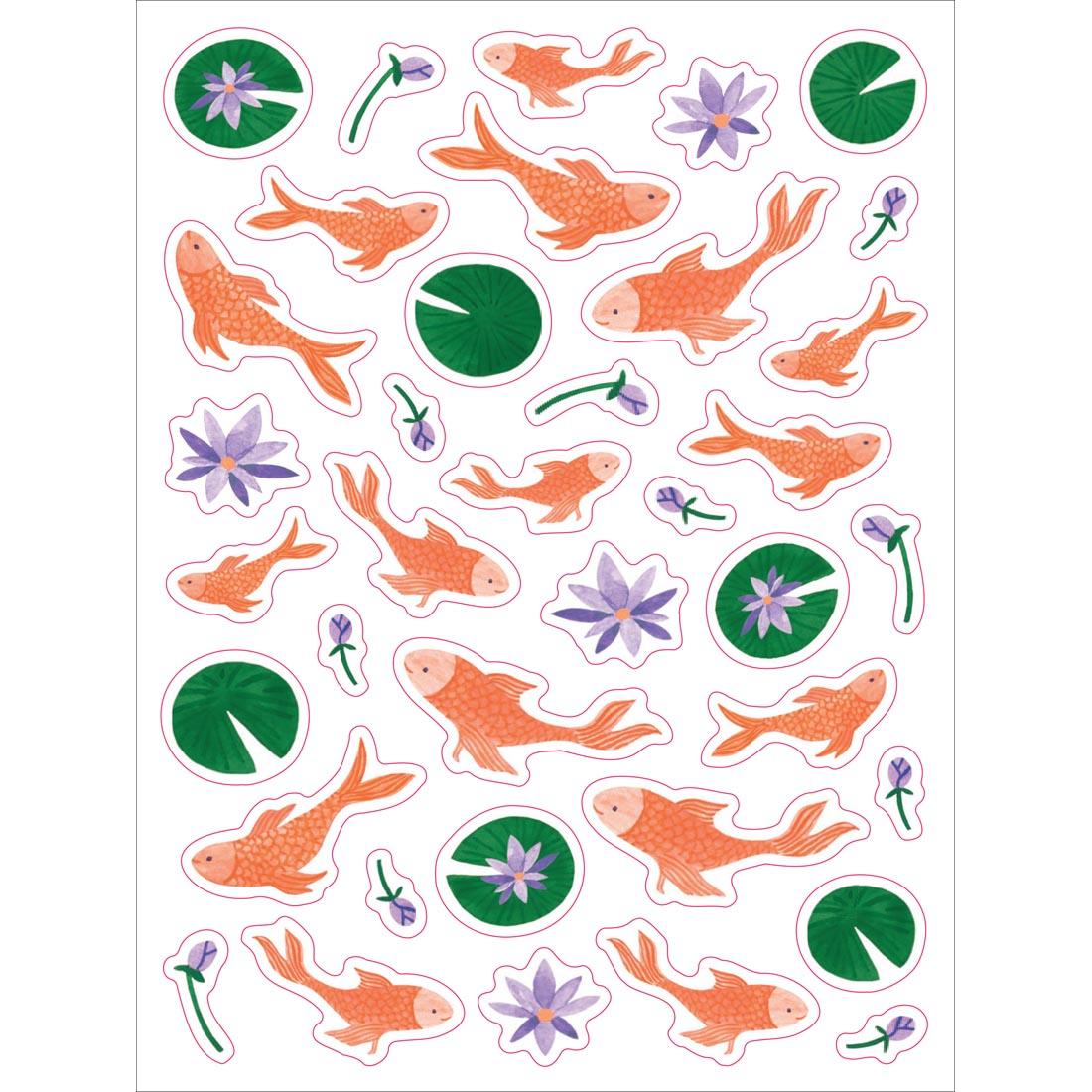 sample sticker page from Everything Is Made Out of Magic Sticker Book
