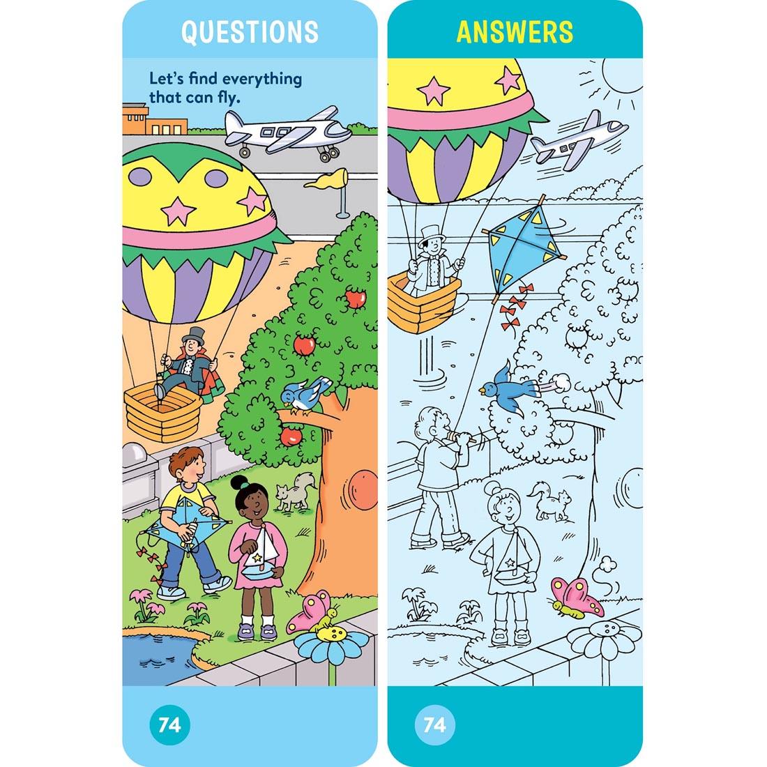 sample question and answer cards from Brain Quest Smart Cards For Threes