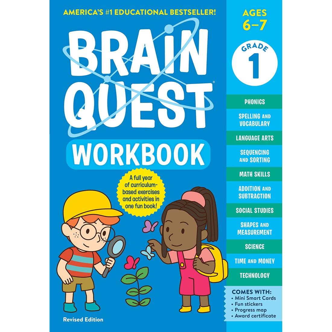 front cover of Brain Quest Workbook Grade 1