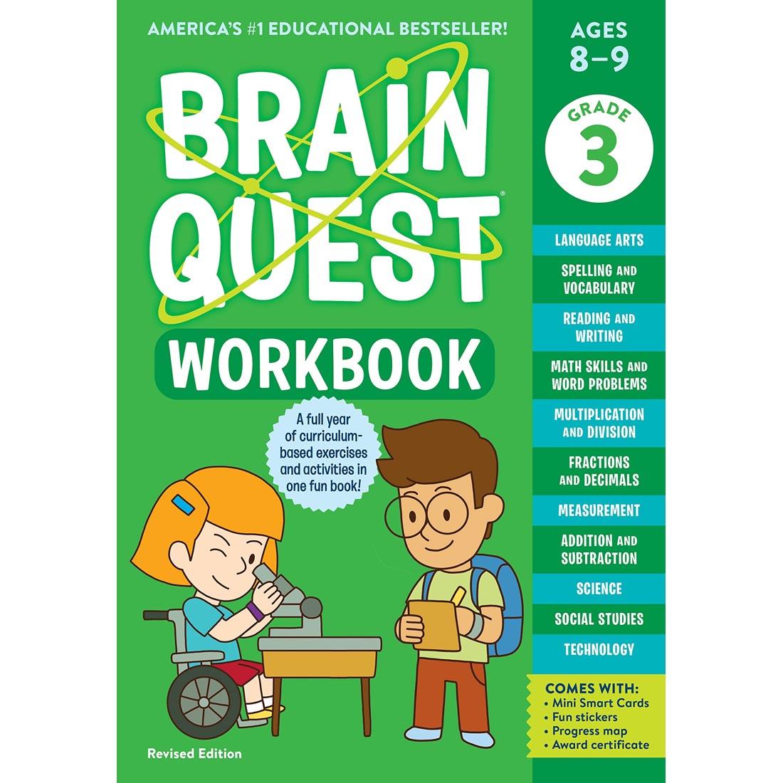 front cover of Brain Quest Workbook Grade 3
