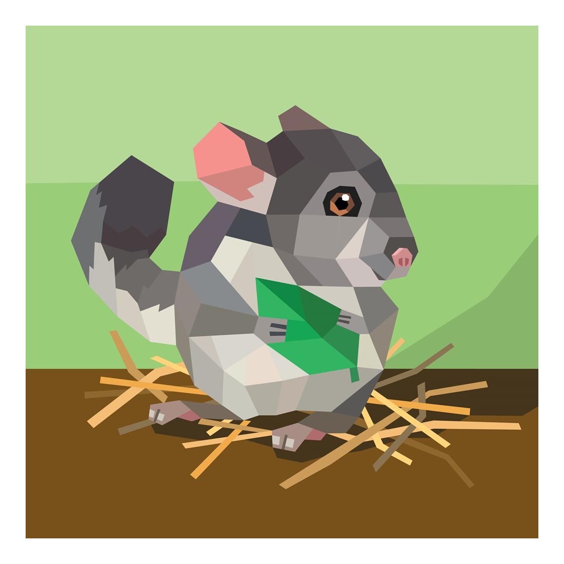 example of a completed page from Pets Paint by Sticker Kids