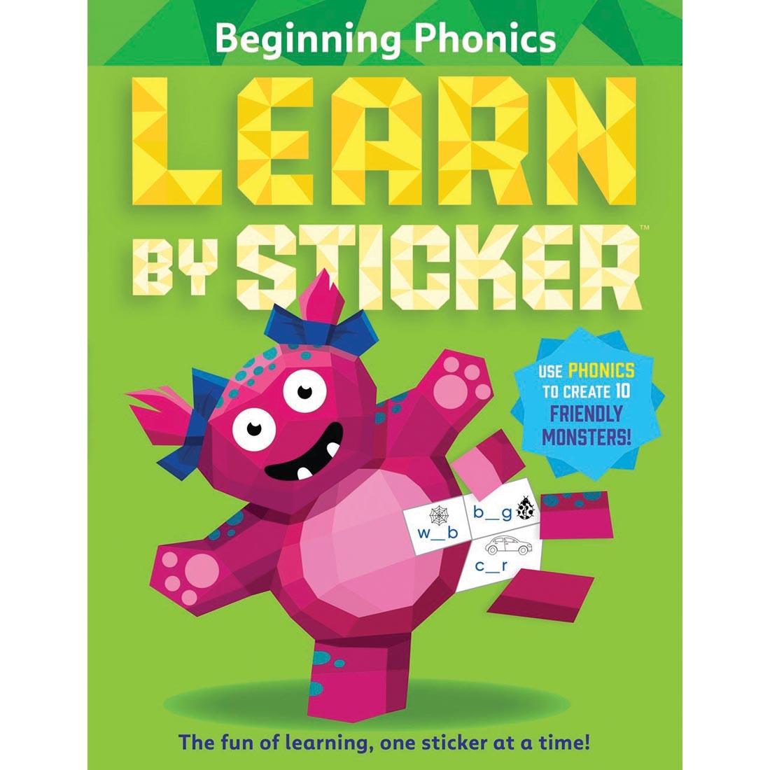 front cover of Learn By Sticker Beginning Phonics