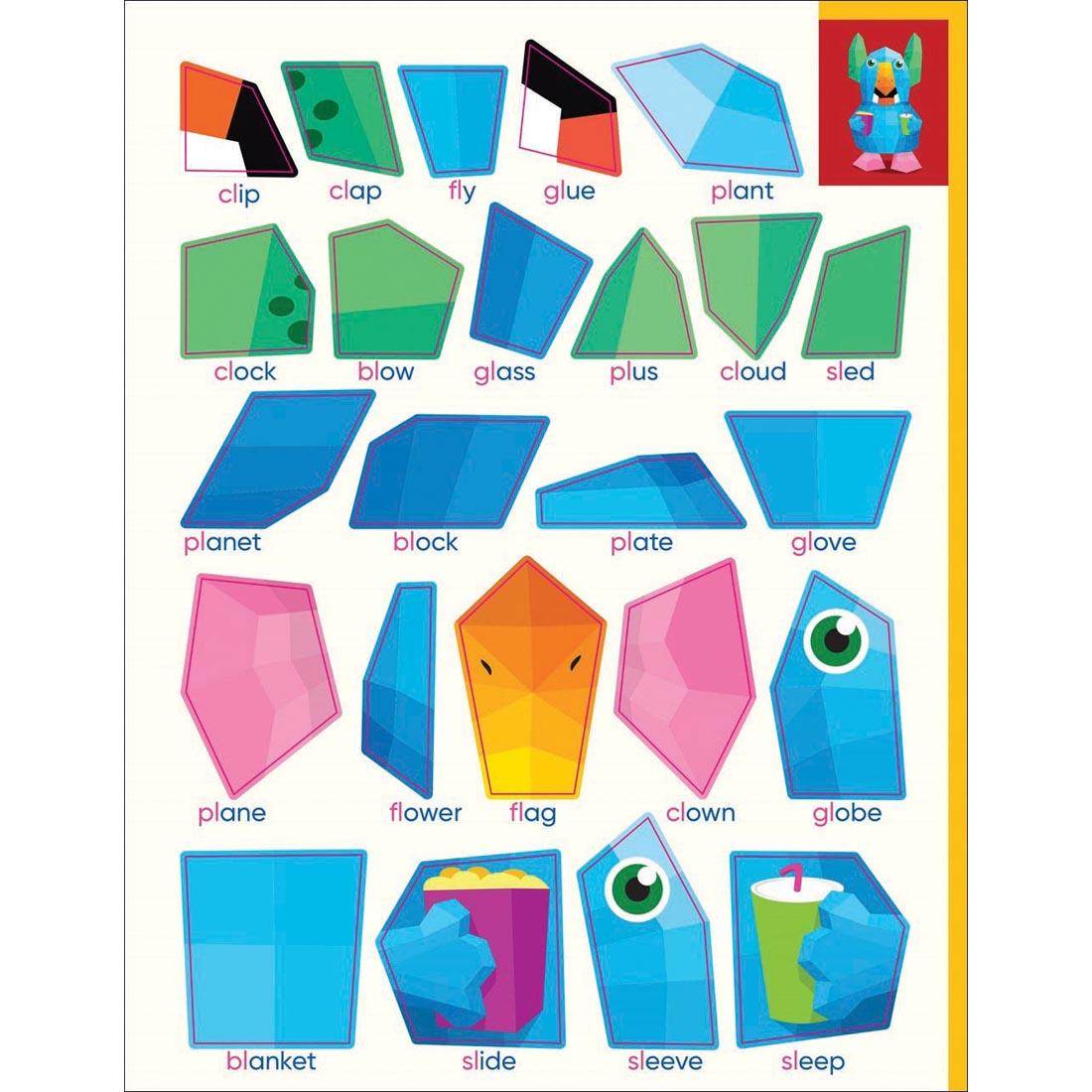 sticker sheet from Learn By Sticker Beginning Phonics