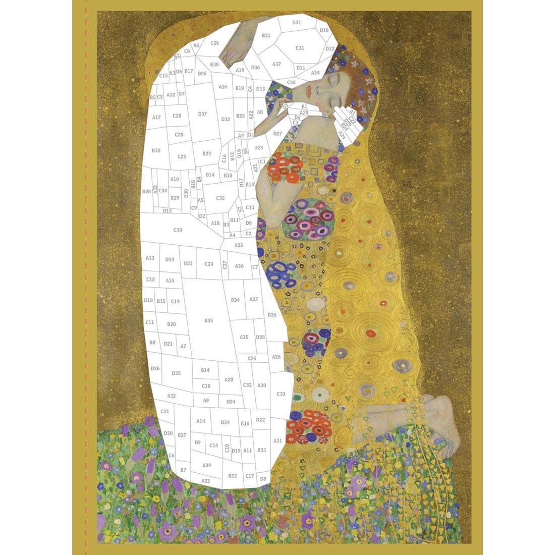 page from the Works of Art Paint By Sticker book