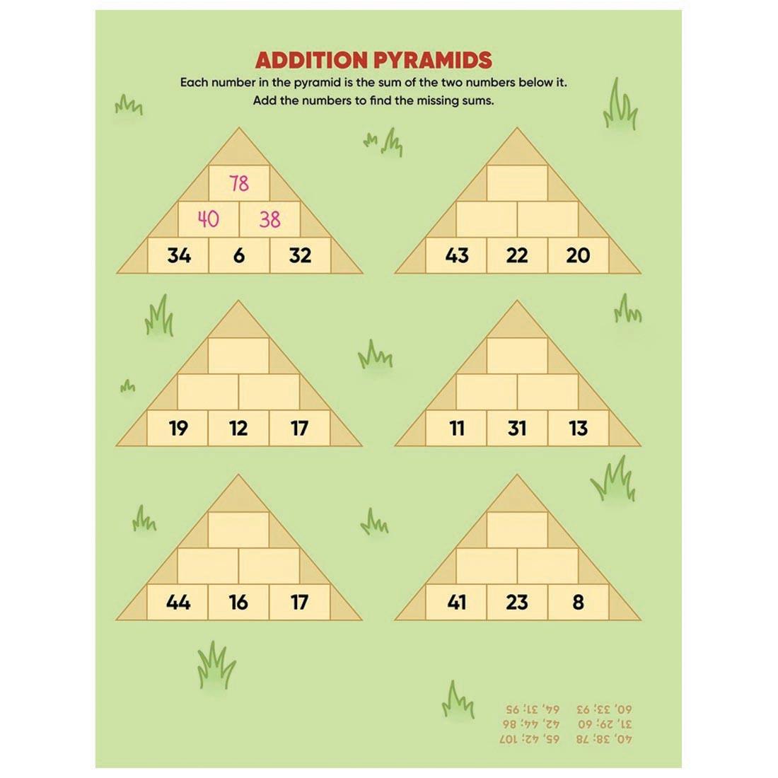 page from the Learn by Sticker More Addition & Subtraction Book