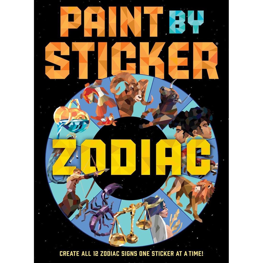 front cover of the Zodiac Paint By Sticker Book