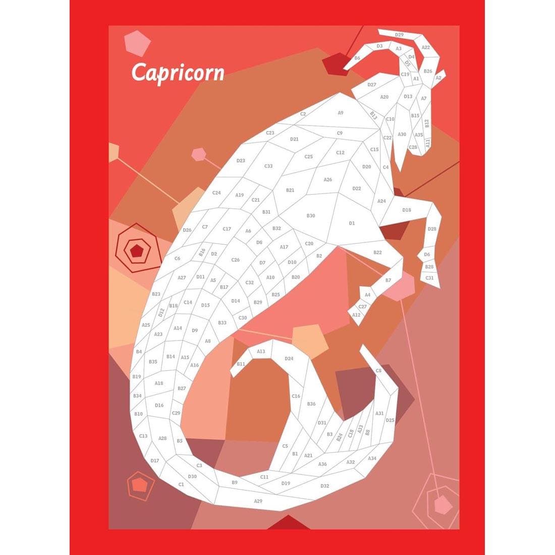 page from the Zodiac Paint By Sticker Book