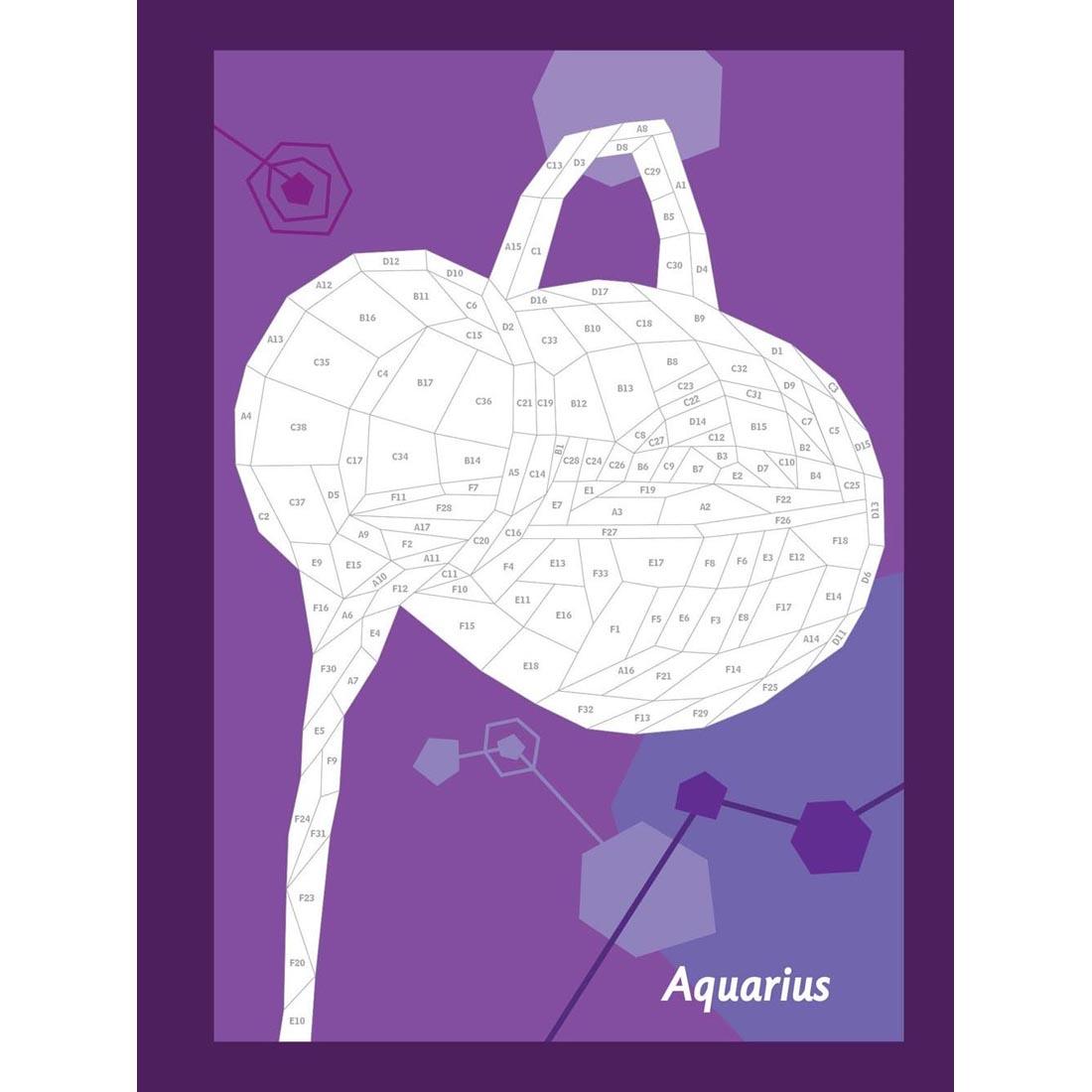 page from the Zodiac Paint By Sticker Book