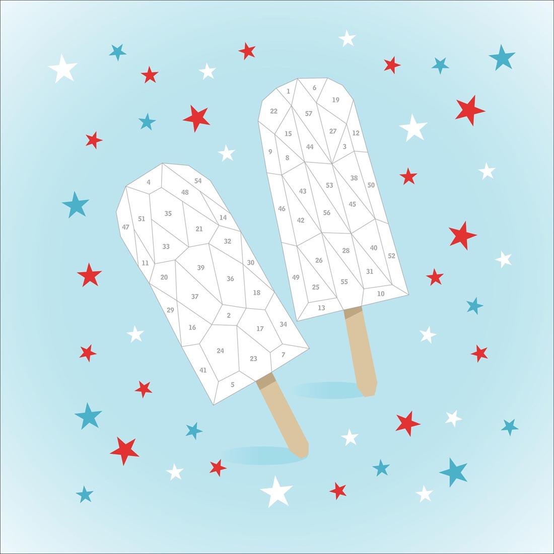 sample page from America Paint By Sticker Kids Book