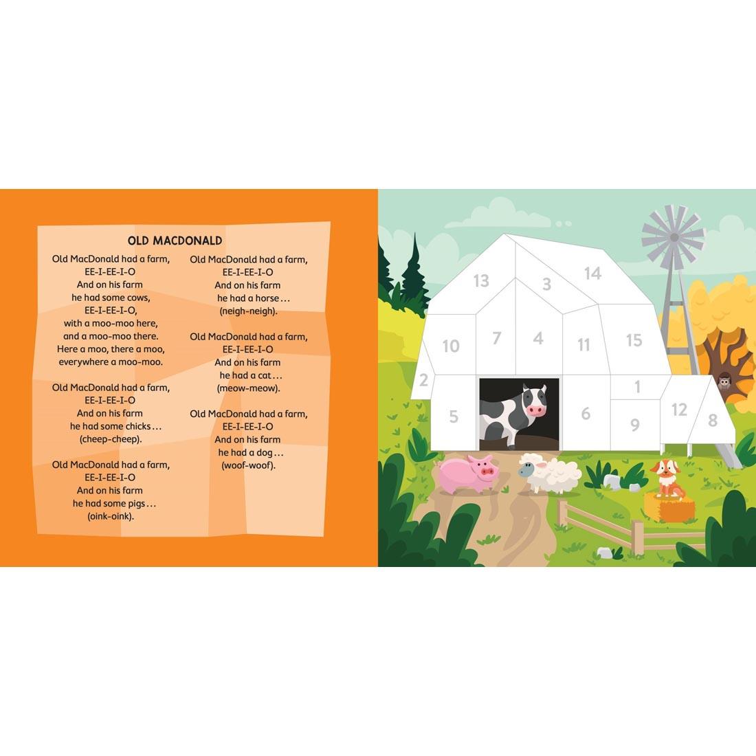 pages from Nursery Rhymes My First Paint By Sticker Book