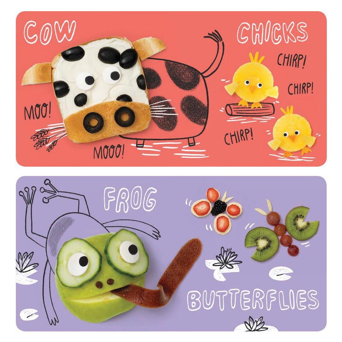 sample pages from Food Faces Board Book