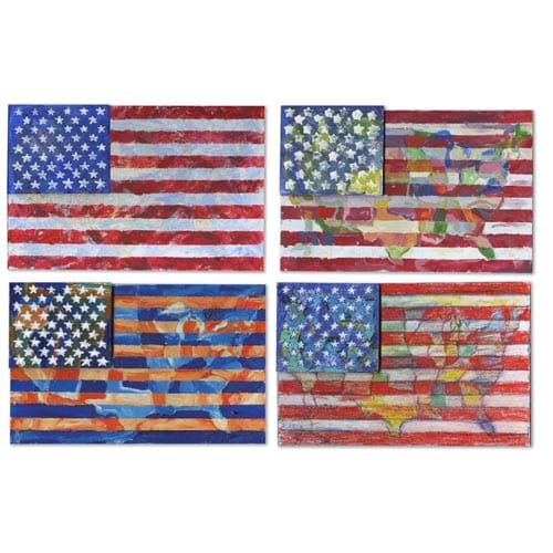 Jasper Johns-Inspired Map Flag - Project #233