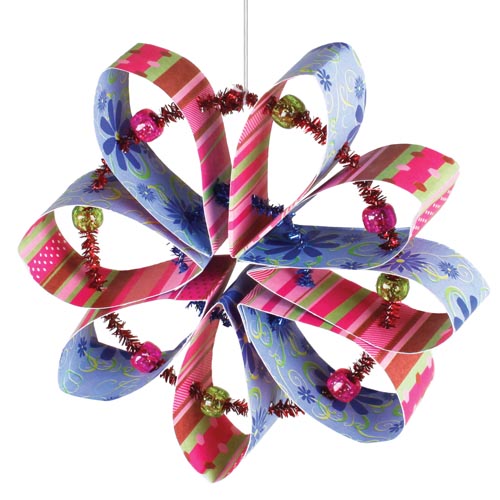 Patterned Paper Holiday Ornaments - Project #26