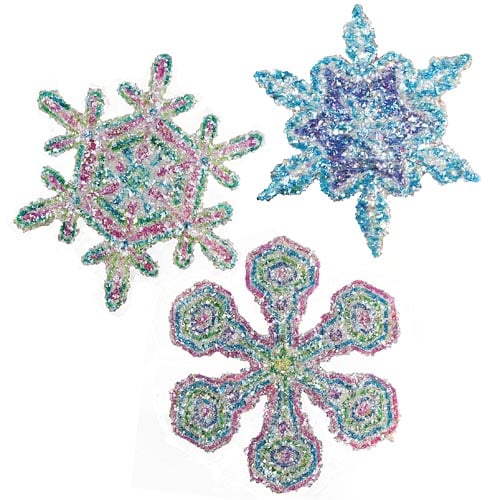 Disco Glitter Snowflakes - Project #29