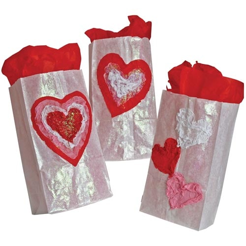 Valentine Crumpled Heart Bag - Project #38